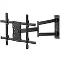 WHYFONE Long Reach TV Wall Bracket Swivels Tilts Extends Corner TV Wall Bracket Mount with 83.8cm Smooth Extension for Corner/Flat Installation fits 32-70" Flat/Curved TVs up to 45kg, VESA 600x400mm