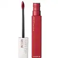 Maybelline New York Super Stay Matte Ink Liquid Lipstick, Long Lasting High Impact Color, Up to 16H Wear, Pioneer, Blue Red, 0.17 fl.oz