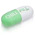 AmriMasrTrade Chill Pill Pillow - Green Decorative chill Pillows for Preppy Room Decor - Funny Pillows for Aesthetic Room Decor - Chill Throw Pillow for Cute and Trendy Gifts