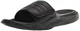 adidas Unisex Alphabounce 2.0 Slides Sandal, Black/Black/Black, 11 US Women