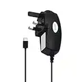 IWIO 3 Pin UK Micro USB Mains Wall Charger Cable Lead with Charging LED Kindle Touch/Touch 3/ Paperwhite, Voyage, Oasis, Kindle Fire/Fire HD/Fire HDX, Keyboard, 3