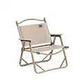 Naturehike MW02 Foldable Chair - Outdoor Furniture Kermit Aluminum Portable Folding Chair Great for Camping Picnic Park (Khaki, Regular)