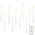 Vanchi Harry Potter Floating Candles, 6 Inch Flameless Taper Candles with Remote, Battery Operated LED Hanging Candles for Wedding,Party, Festival,Home Decoration (10 PCS)
