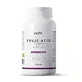 Ácido Fólico 800 MCG - Vitamina B9 - de HSN | 120 Cápsulas Vegetales | Vitaminas y minerales Prenatales | Esencial en los Embarazos* | No-GMO, Vegano, Sin Gluten