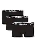 Calvin Klein Boxer Uomo Confezione da 3 Cotone Elasticizzato, Nero (Black), M