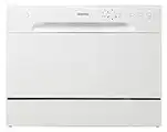 Danby DDW621WDB Countertop Dishwasher with 6 Place Settings, 6 Wash Cycles and Silverware Basket, Energy Star-Rated with Low Water Consumption and Quiet Operation