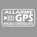 StickersLab - Adhesivos de alarma GPS satélite antirrobo para evitar robos de coches, motos, camiones, caravanas. 10 unidades (6 x 3 cm)