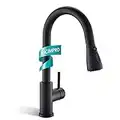 Kicimpro Kitchen Faucet with Pull Down Sprayer, Matte Black Faucet for Kitchen Sink Single Handle Kitchen Sink Faucet, Commercial Modern rv Stainless Steel Kitchen Faucets, Grifos De Cocina
