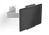 Durable - Support Tablette Mural Avec Bras Articulé - Compatible IPad Galaxy Tab et Autres Tablettes - De 7 à 13″ - Pivote à 360° Argent/Anthracite