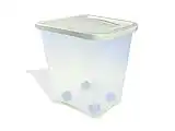 Van Ness 25-Pound Food Container with Fresh-Tite Seal with Wheels