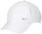 NIKE Unisex Metal Swoosh H86 Adjustable Cap, white/metallic silver, One Size UK