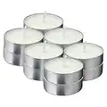 12 Pack White Unscented Tealight Candles - 3.5 Hour Smokeless & Dripless Paraffin Tea Candles for Home, Travel, Weddings, Shabbat, & Emergencies