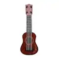 Alipis Kids Ukulele, Guitar Toys for Toddler Children Kids Musical Instruments Plastic Ukulele Model Toy Instruments Educational Toy Music Learning Toys for Kids Ages 3- 5, Brown