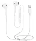 iPhone Auricolari con filo,[Apple certificato MFi] Cuffie in-ear connettore Lightning del volume e del microfono stereo con cancellazione del rumore compatibili con iPhone 14/13/12/SE/11/XR/X/8/7-iOS