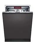 NEFF S255ECX11E XXL-Geschirrspüler vollintegriert N50 / 55T x 59.8B x 86.5H cm / Home Connect / TimeLight / Chef 70° / 6 Programme/ Edelstahl/Schwarz [Energieklasse C]