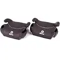 Diono Solana, No Latch, Pack of 2 Backless Booster Car Seats, Lightweight, Machine Washable Covers, Cup Holders, Black