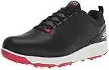 Skechers Men's Go Torque Pro Waterproof Golf Shoe Sneaker, Black/Red, 10 Wide