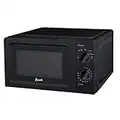 Avanti MM07K1B Microwave Oven 700-Watts Compact Mechanical with 5 Power Settings, Defrost, Full Range Temperature Control and Glass Turntable, Black