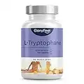 L-Tryptophane 500mg par Dose Quotidienne, 240 Capsules (6 mois d'approvisionnement), Supplément pour Améliorer la Qualité de Sommeil, Complément Tryptophan Relaxant Anti-Stress, 100% Végétalien