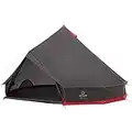 Justcamp Bell 10 Tipi tenda per famiglia, campeggio, 10 persone, tenda piramide