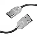 Hama HDMI Kabel 2 m lang Ultra HD 4K (High Speed HDMI Cable HDR, HEC, ARC, Monitorkabel mit Metallstecker im Slim Design, Verbindung von PC/Notebook mit Monitor, TV, Beamer, Playstation, XBOX)