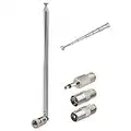 Bingfu 75 Ohm 115cm Telescopic FM Radio Antenna