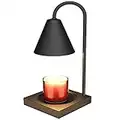 Mocalido Candle Warmer Lamp, Dimmable Electric Candle Lamp Warmer, Metal Melting Wax Warmer for Home Decor, Home Scented Jar Candles Heater with 2 Bulbs for Gifts, Black