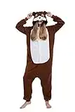 SAMGU Squirrel Onesie Adult, Halloween Cosplay Costume, Cartoon One Piece Pajamas Homewear for Women Men X-Large