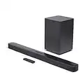 JBL Bar 2.1 - Soundbar per bassi profondi con subwoofer wireless da 6,5" (modello 2019), nero