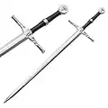 Blazing Steel Medieval Foam Sword Two Hand Sword (Steel)