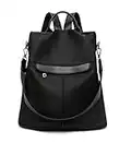 shepretty Zaino Donna Borsa Tracolla Antifurto zaino donna scuola, 0299Oxford-Nero