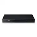 LG UBK80 4K Ultra-HD Blu-ray Disc Player with HDR Compatibility, 4K Ultra HD Blu-ray Disc Playback, Traditional DVD Playback, USB Playback, 3D Blu-Ray/DVD Playback - Black