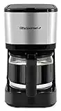 Elite Gourmet EHC9420 Automatic Brew & Drip Coffee Maker with Pause N Serve Reusable Filter, On/Off Switch, Water Level Indicator, Stainless Steel