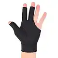 Professional Snooker Billiard Gloves Cue Pool Gloves Left Hand Open Three Finger Spandex Glove