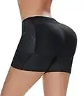 SEXYWG Womens Butt Lifter Padded Panty Shapewear Hip Enhancer Underwear Body Shaper Boyshorts Black