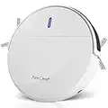 PURE CLEAN Smart Automatic Robot Vacuum Cleaner - Self Charging Electric Robo Vacuum Cleaner with Docking Station, Self Activation, Anti-Fall Sensors - Carpet, Hardwood, Linoleum, Tile PUCRC95PLUS