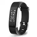 OCTANDRA Active VeryFitPro Fitness Tracker Heart Rate Sleep Monitor 0.96" Activity Step Counter Pedometer IP67 Waterproof Smart Band Exercise Running Smart Watch for Men Women (ID115Plus HR) (Black)