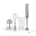 Cuisinart Cordless Pro Hand Blender and Mini Chopper, Rechargeable, Silver, RHB100U