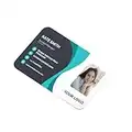 Detailed Personalized Identification Card Your Business Logo, Photo ID Card CR80 with Lanyard and Card Holder