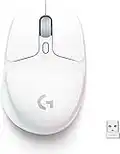 Logitech G705 Wireless Gaming Mouse, Customizable LIGHTSYNC RGB Lighting, Lightspeed Wireless, Bluetooth Connectivity, Lightweight, PC/Mac/Laptop - White Mist