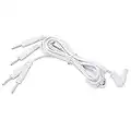 Cables para Electrodos, 3.94 Pies de Ancho Use 2.5 Mm Cables para Unidades TENS Cables Conectores para Electrodos TENS para Máquina de Terapia Digital para Instrumentos de Electroterapia