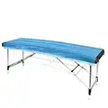 Paquete de 25 sábanas desechables para mesa de masaje, funda de cama de spa para silla de tatuaje, salón de belleza, quiropráctico (31 x 71 pulgadas, azul)