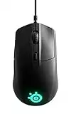 Steelseries Rival 3 - Ratón Alámbrico para Juegos - Sensor Óptico Truemove Core de 8.500 Cpi - 6 Botones Programables - Botones con Disparador Dividido - Cableado - Negro