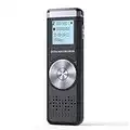 32Go Dictaphone Enregistreur Numérique, KINPEE Enregistreurs Vocal Enregistreurs Audio Portable Enregistreur Rechargeable Enregistreur Dictaphone Mp3 Enregistreur Voix pour Conférence/Réunion/Cours