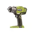 RYOBI 18 V ONE+ Akku-Schlagschrauber R18IW3-0 (max. Drehmoment 400 Nm, 1/2 Zoll Vierkant-Aufnahme, 3 Schaltstufen, Schlagzahl 0-3.200 min-1, LED-Beleuchtung, ohne Akku & Ladegerät im Karton)