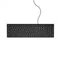 Dell KB216 - 580-ADHK - Tastiera Multimediale USB - Layout Stati Uniti Internazionale (QWERTY), Nero