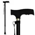 Trekking Poles Adjustable Folding Cane Walking Stick for Men Women Aged Portable Trail Poles Folding Cane with T Handle, Lightweight,Quick Locks,Anti Shock, Rubber Base for Hiking Camping