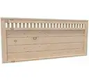 PEJECAR Muebles Cabecero de Madera Bora (Flotante), para Pared. para Camas de 105 | Cabezal Madera Pino | Dormitorio Matrimonio (Crudo sin Pintar, Cama 105 (115 cm))