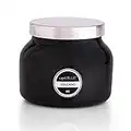 Capri Blue Petite Scented Candle with Glass Candle Holder - Cotton Wick - Luxury Aromatherapy Candle - 8 Oz - Volcano - Black