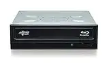 Hitachi-LG BH16 Internal Blu-Ray Drive, BD BD-R BDXL DVD-RW Player/Writer for Desktop PC, Windows 10 Compatible, 16x Write Speed, Bare Drive - Black